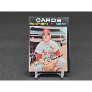 Vintage 1971 Ted Simmons St. Louis Cardinals Topps #117 (RC) EX